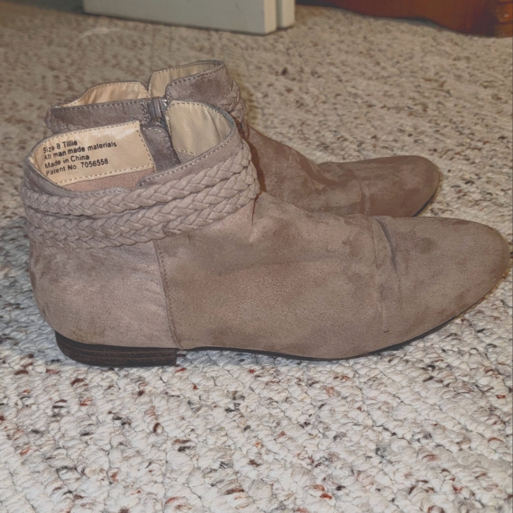Tillie Taupe Ankle Boots